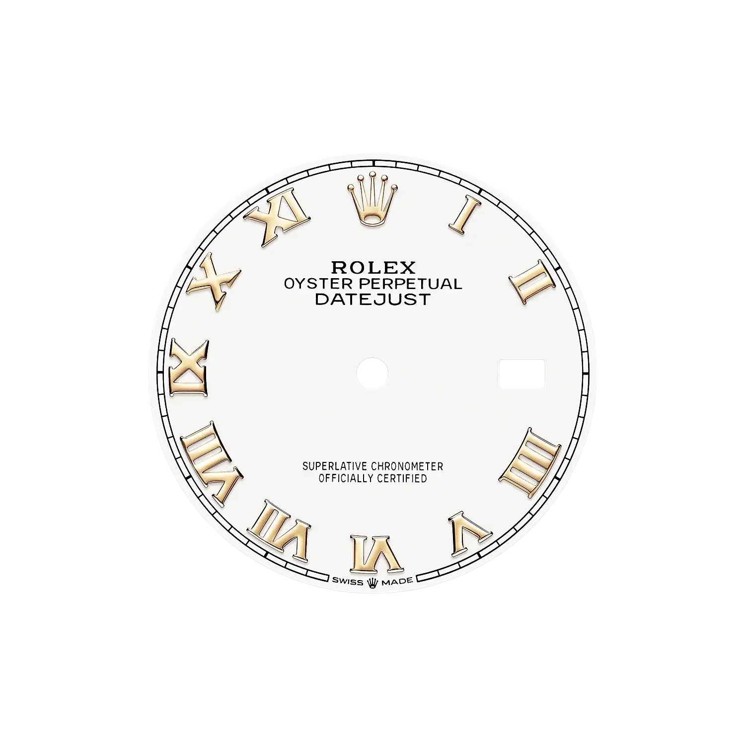 Datejust 36 mm White Dial, Yellow Rolesor 126233-0030