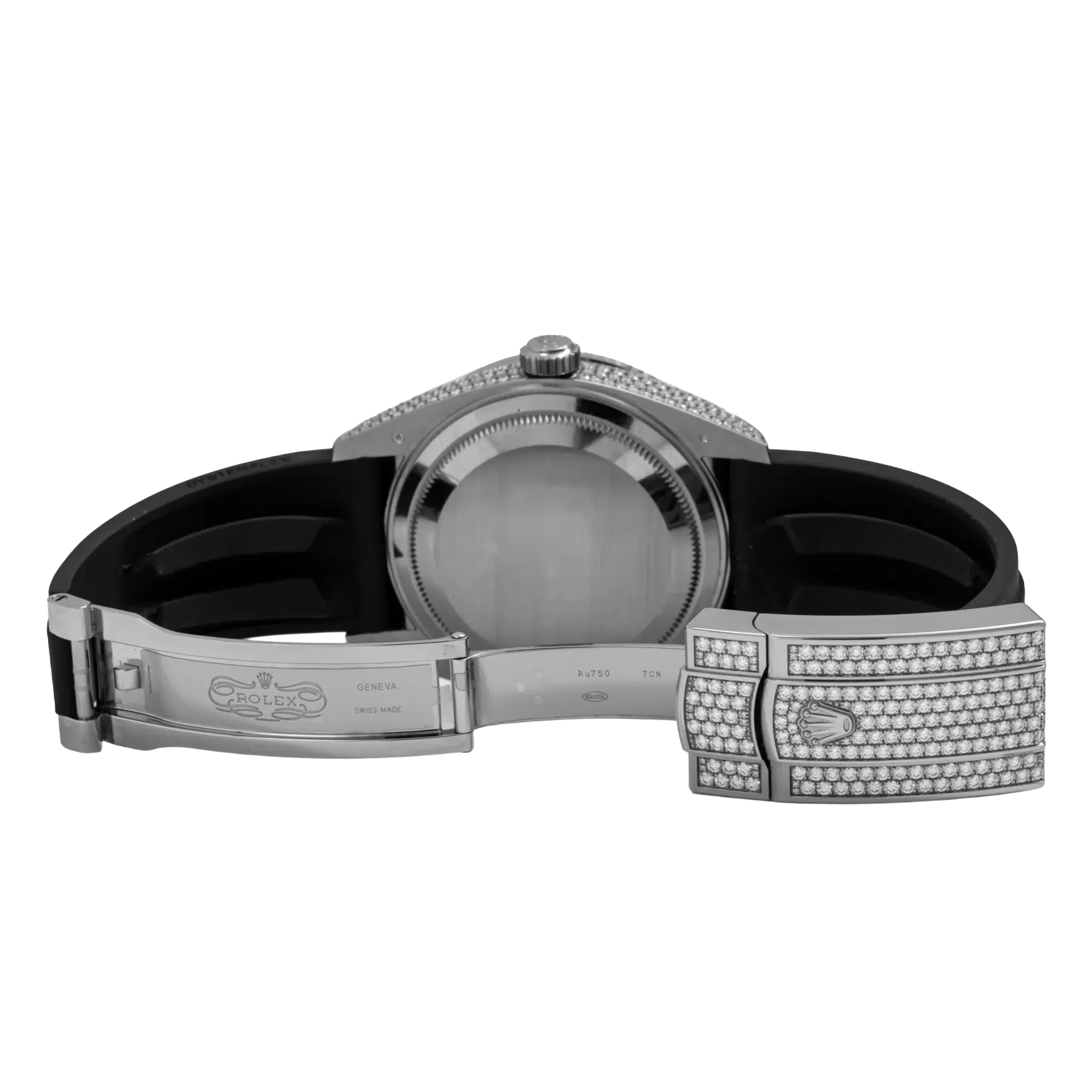 Sky-Dweller 42mm 18K White Gold Meteorite Dial Diamond Watch 326259TBR
