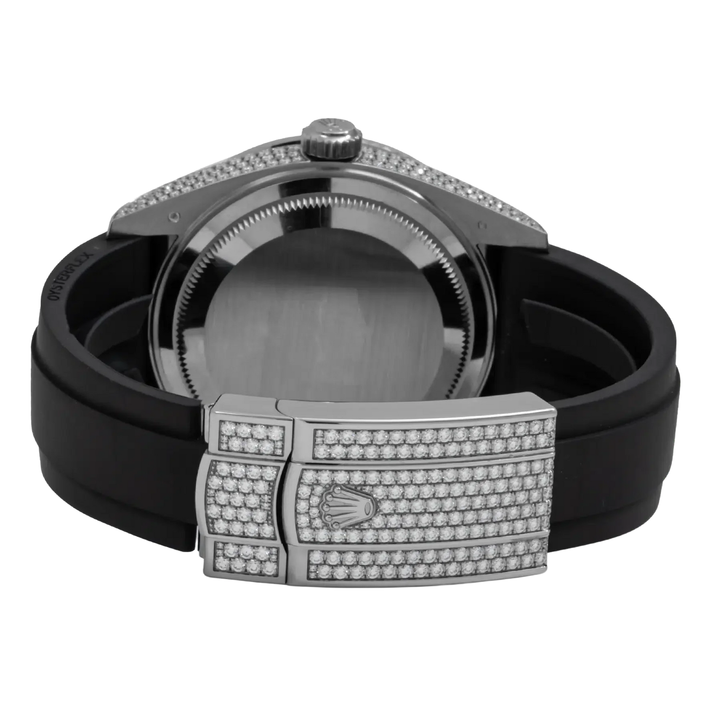 Sky-Dweller 42mm 18K White Gold Meteorite Dial Diamond Watch 326259TBR