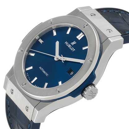 Classic Fusion Titanium 42mm Blue Dial Mens Watch 542.NX.7170.LR