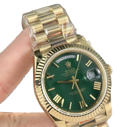 Day-Date 40mm Green Roman Yellow Gold 228238