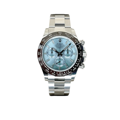 Daytona 40mm 116506 Platinum Ice Blue Diamond Baguette Dial