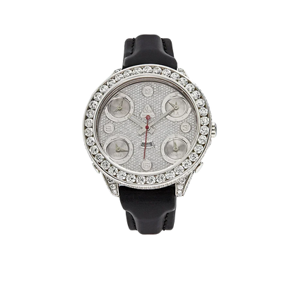 Five Time Zone Steel Diamond 40mm JCM-30