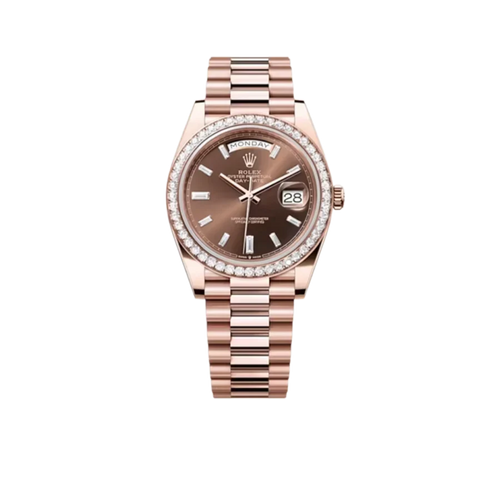 Day-Date 40mm President Rose Gold Diamond Mens Watch 228345