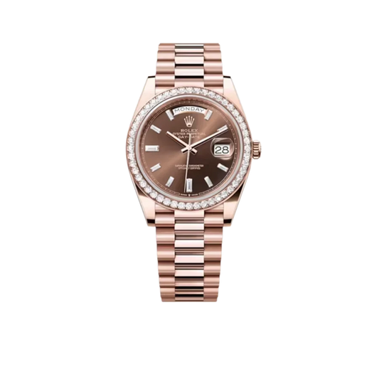 Day-Date 40mm President Rose Gold Diamond Mens Watch 228345