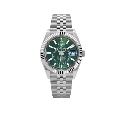 Sky-Dweller Stainless Steel Green Dial Jubilee 336934-0002 New