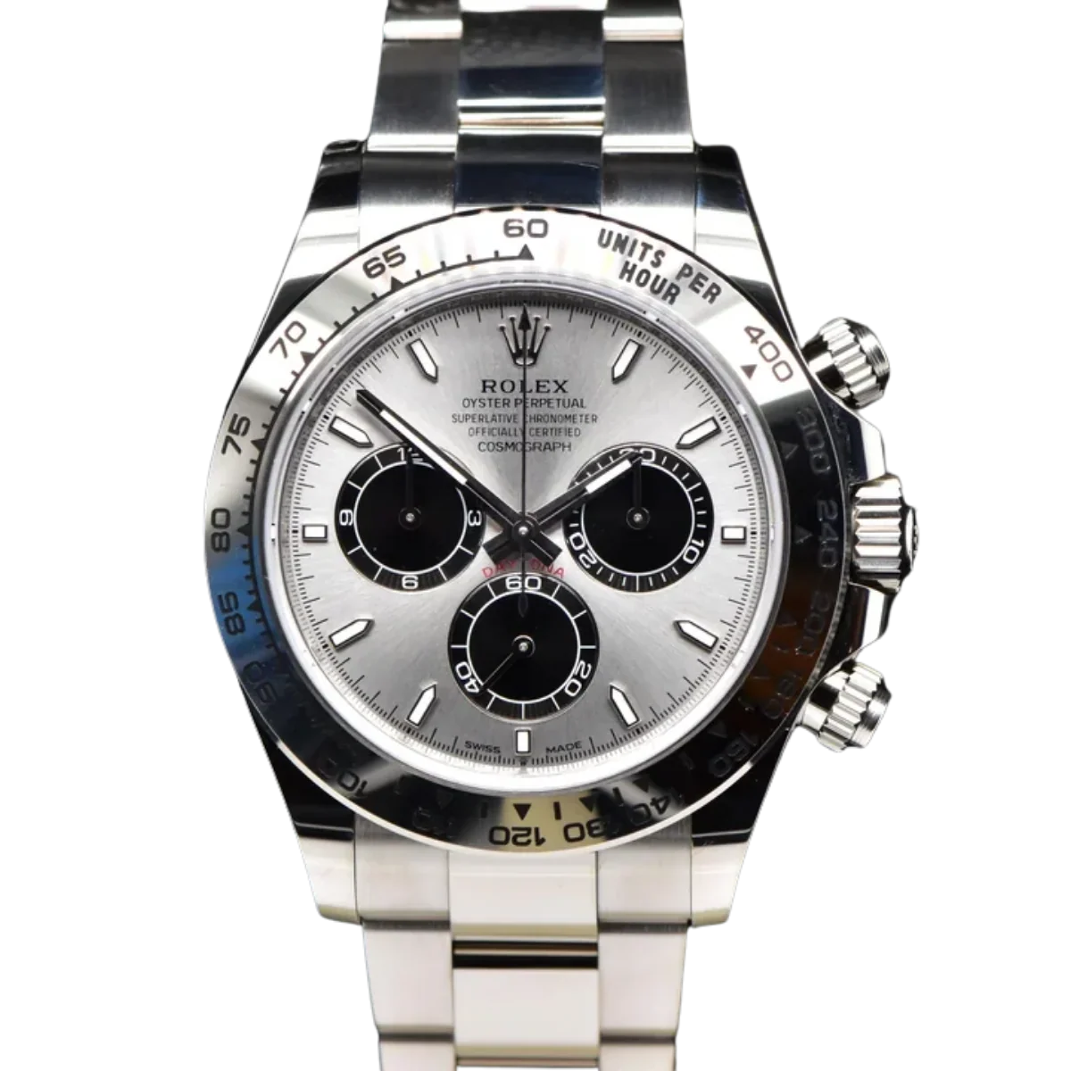 Daytona 40 mm White Gold Silver Dial Mens Watch M126509-0003