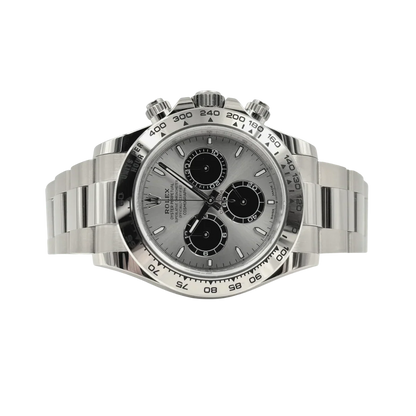 Daytona 40 mm White Gold Silver Dial Mens Watch M126509-0003