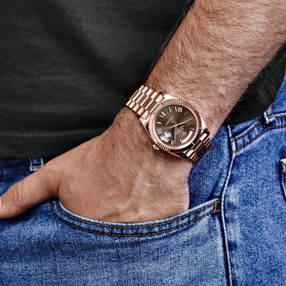 Day-Date 40mm 228235 Rose Gold Chocolate Roman Dial (2025)