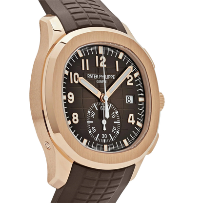 Aquanaut 42mm 5968R-001 Chronograph Rose Gold Brown Dial