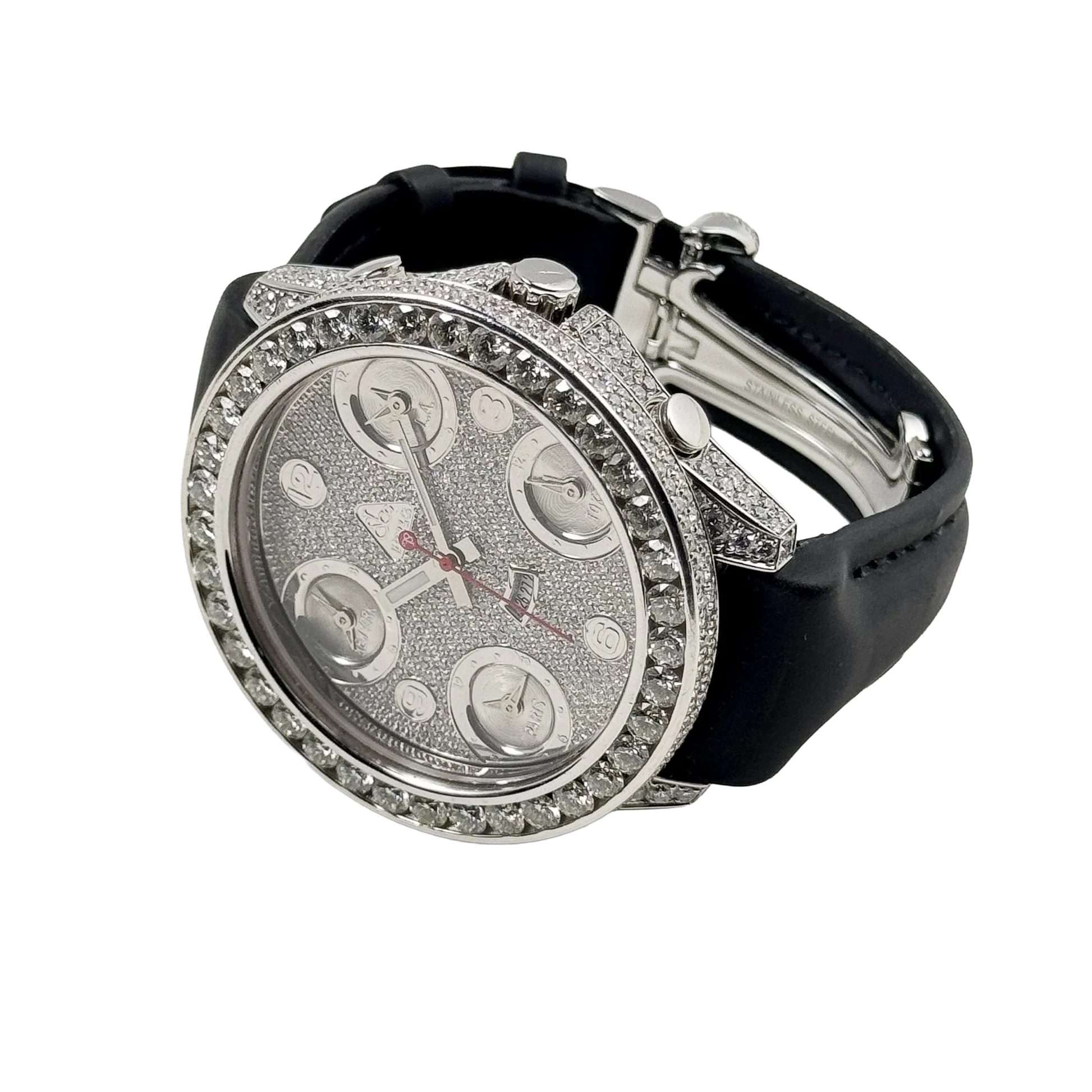 Five Time Zone Steel Diamond 40mm JCM-30