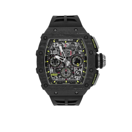 RM 11-03 Black NTPT, Skeleton Dial, 50 mm