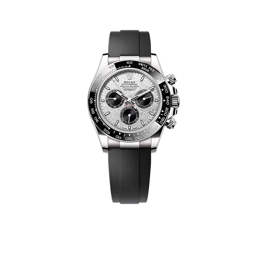Daytona 40mm Oyster Perpetual White Gold with Meteorite and Black Dial M126519LN-0007