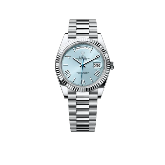 President Day-Date 40mm Ice Blue Dial Platinum Mens Watch 228236