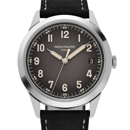 Calatrava 40mm 5226G-001 White Gold Charcoal Dial Date