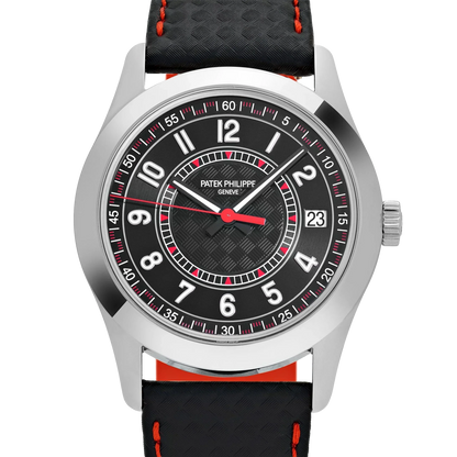Calatrava 40mm 6007G-010 White Gold Red Accents