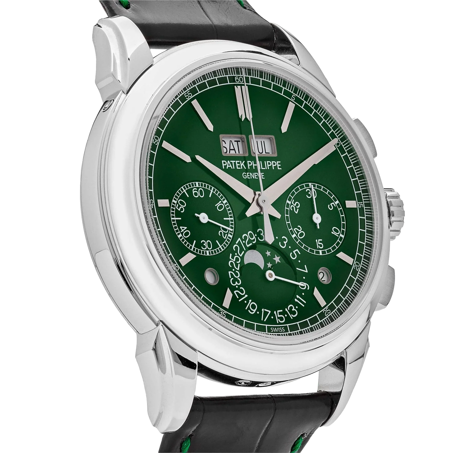 Grand Complications 41mm 5270P-014 Perpetual Calendar Chronograph Platinum Green Dial