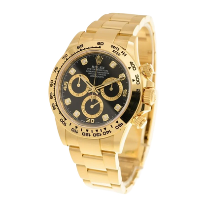 Daytona 40mm 116508 Cosmograph Daytona 18K with Black Dial