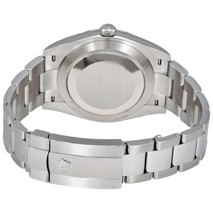 Datejust 41mm Oystersteel and white gold, blue and diamond-set dial 126334-0015