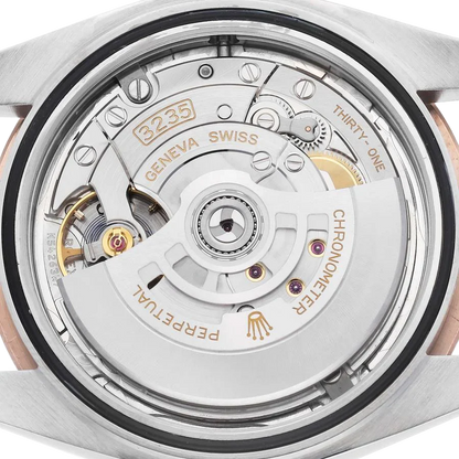 Datejust 41 Steel Everose Gold Sundust Diamond Dial Mens Watch 126331