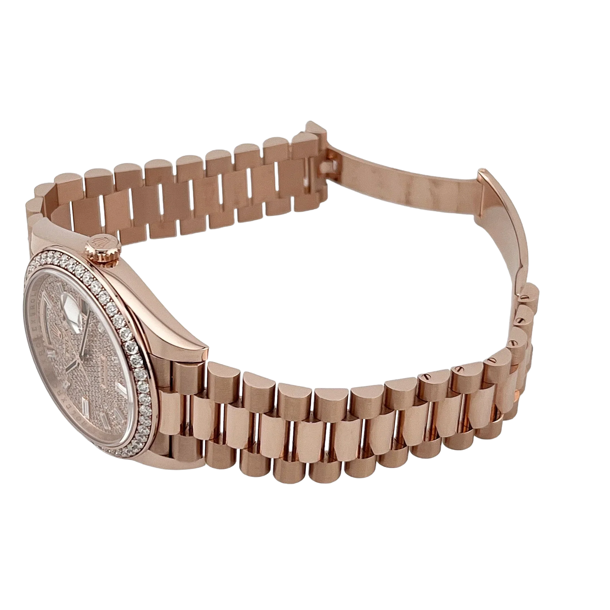 Day-Date 40 228345RBR Rose Gold Diamond Dial Diamond Bezel New 228345rbr-0002