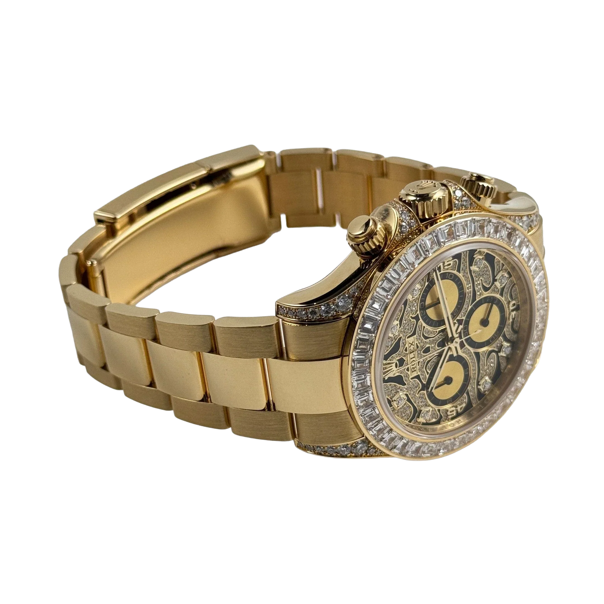 Daytona Eye of the Tiger 116598TBR Yellow Gold Diamond Dial (Super Clone)