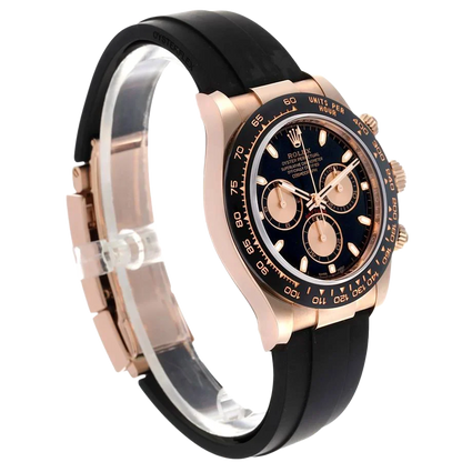 Daytona 40mm Rose Gold Oysterflex Mens Watch 116515LN