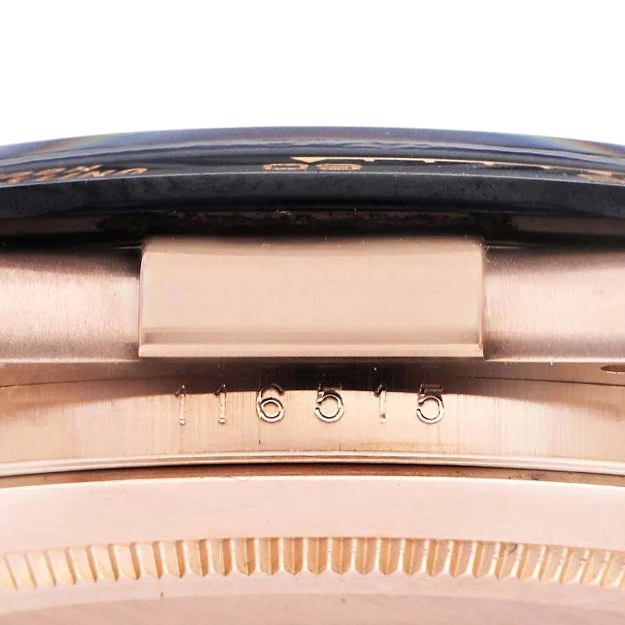 Daytona 40mm Rose Gold Oysterflex Chocolate Dial Mens Watch 116515