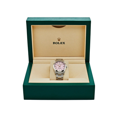 Oyster Perpetual 41mm Stainless Steel Candy Pink Dial Men Watch 134300-0013 New 2025