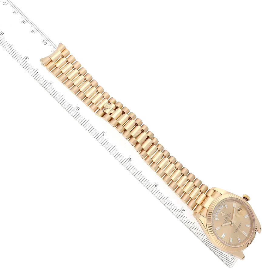 President Day-Date 40mm Yellow Gold Diamond Mens Watch 228238