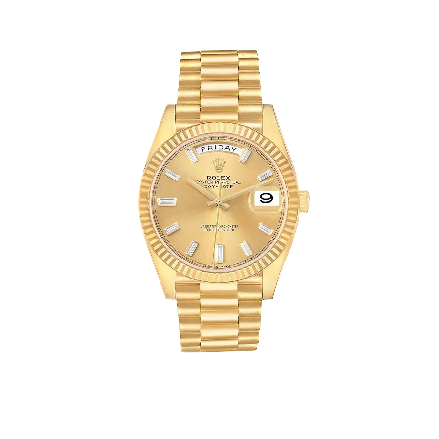 President Day-Date 40mm Yellow Gold Diamond Mens Watch 228238