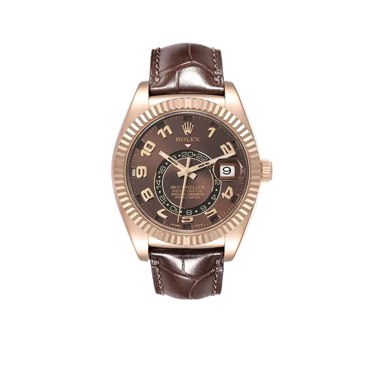 Sky-Dweller 42mm  Everose Chocolate Brown Dial Rose Gold Watch 326135