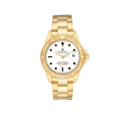 Yachtmaster 40mm Yellow Gold White Dial Mens Watch 16628