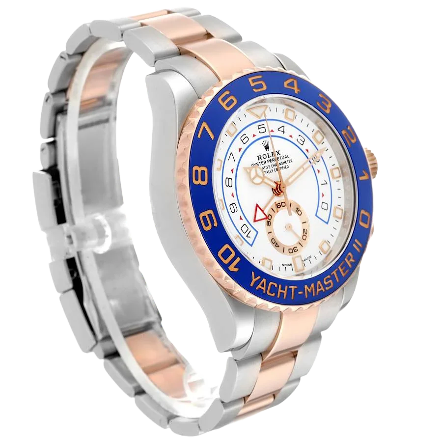 Yachtmaster II 44mm Steel Rose Gold Mens Watch 116681